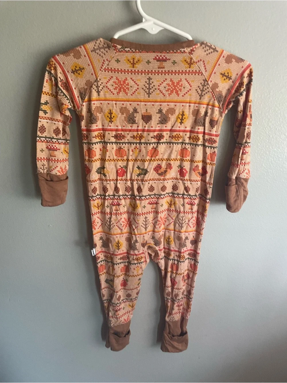 3/6 Months Little Sleepies Harvest Fair Isle Zippy